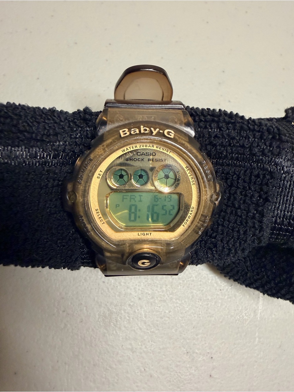 Casio Baby-G BG-6901 Translucent Gold-Tone Digital Sport Watch